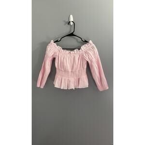 Christy Lynn Baby Pink Blouse Top Brand New Small